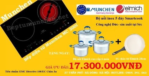 Bếp điện từ Munchen Mc 200i giá rẻ nhất