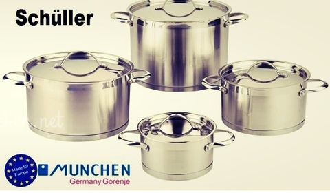 Thông số về bộ nồi bếp từ Munchen Schuller 2014