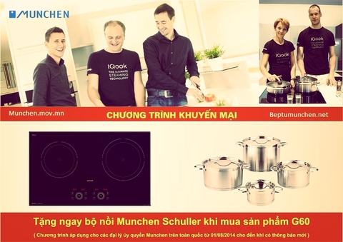 Chào mừng 30/4 - 1/5 khuyến mãi khi mua bếp từ Munchen