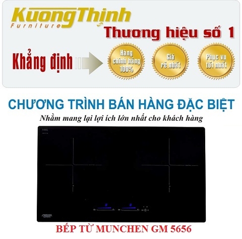 Đại lý bán bếp từ Munchen GM 5656 nhập khẩu chính hãng