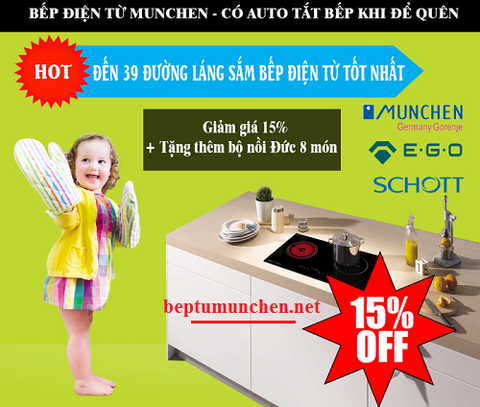 Bếp từ Munchen khuyến mãi khủng nhân dịp 30/4