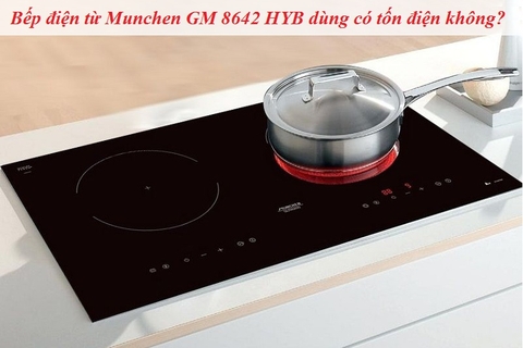 Bếp điện từ Munchen GM 8642 HYB dùng có tốn điện không?