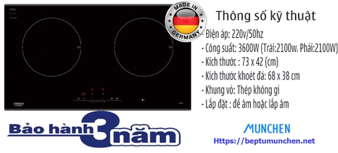 Bếp từ Munchen GM 2285 : Đẳng cấp bếp từ ở phân khúc giá rẻ