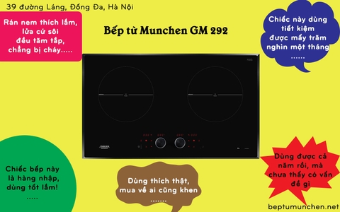 Bếp từ Munchen GM 292 không hết lời khen từ khách hàng