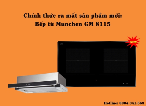 Ngỡ ngàng trước thiết kế tuyệt vời của bếp từ Munchen GM 8115