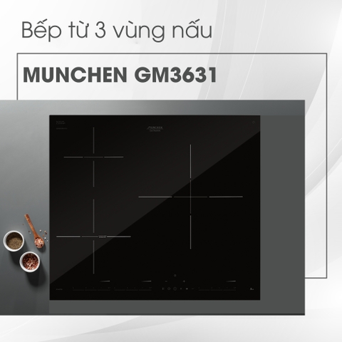 Bếp từ Munchen 3 vùng nấu GM3631 dùng có tốt không, có đáng sắm không?