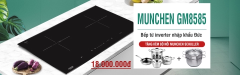 Bếp từ Munchen GM 8585 chính thức xếp kệ