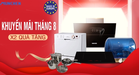 Tháng 8, khuyến mãi bếp Munchen có gì?