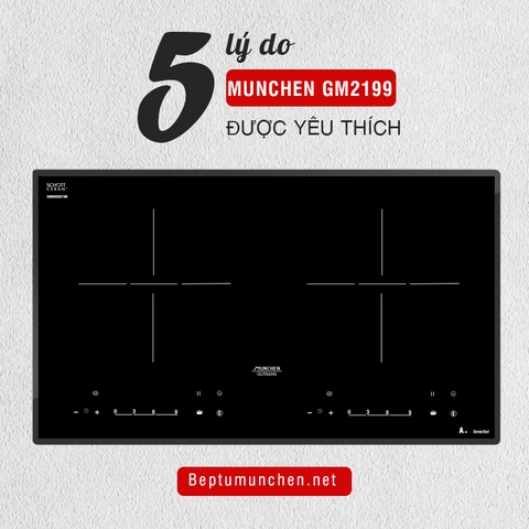 5 Lý do bạn nên tậu ngay bếp từ Munchen GM2199 với giá chỉ hơn chục triệu