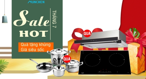 Chương trình khuyến mãi bếp munchen tháng 7