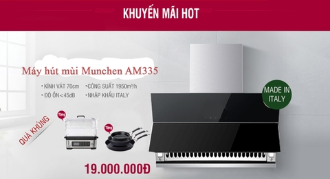 Những lý do khiến bạn phải sắm ngay máy hút mùi Munchen AM335