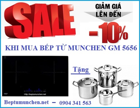 Nội Thất Kường Thịnh khuyến mại khủng cho bếp từ Munchen GM 5656