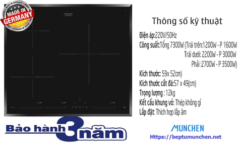 Bếp từ Munchen GM 3631 - chiếc bếp ai cũng muốn