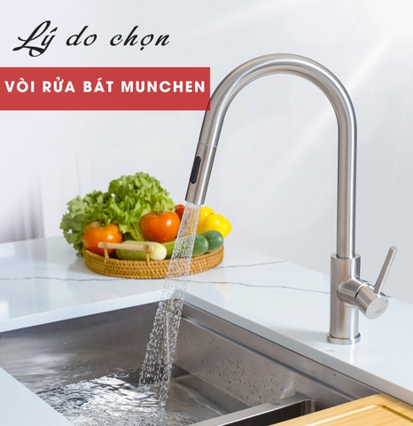 Tại sao nên chọn vòi rửa bát dây rút Munchen