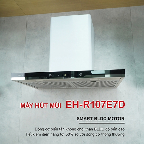 Hút mùi Chefs R107E7D đời mới sử dụng động cơ gì?