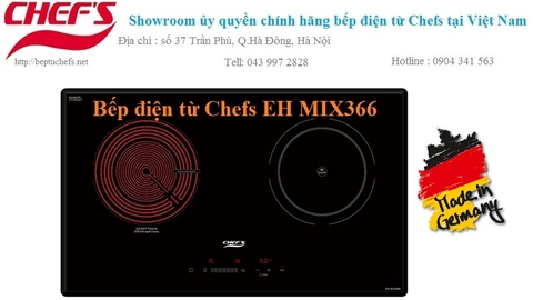 Mẫu bếp điện từ Chefs nào xuất xứ từ Đức ?