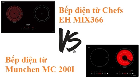 Bếp điện từ chefs eh mix366 có thể làm đối thủ của bếp điện từ munchen mc 200i