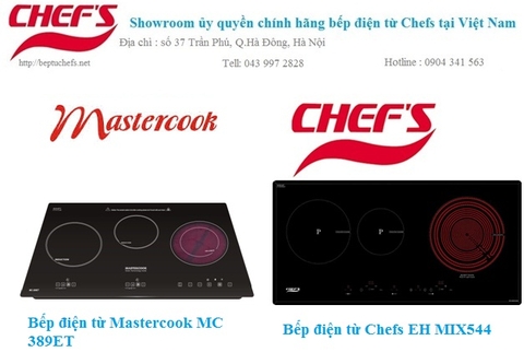 So sánh bếp điện từ chefs eh mix544 và bếp điện từ Mastercook mc 389et
