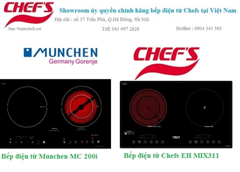 So sánh bếp điện từ chefs eh mix311 và bếp điện từ Munchen mc 200i