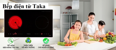 Bếp điện từ Taka tk ir02c2- mẫu bếp đưa thương hiệu Taka đến Việt Nam