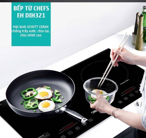 Hơn nhau vài triệu, bếp từ Chefs EH DIH321 vượt trội DIH2000A ở điểm nào?