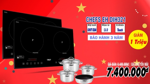 Cơ hội nào khác cho bếp Chefs DIH321 chỉ 7.500.000Đ