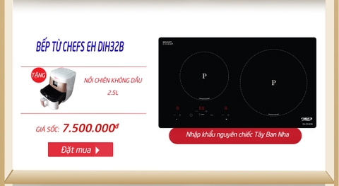 Dưới 8 triệu đồng, Chefs DIH32B có điểm gì nổi trội với những bếp từ khác