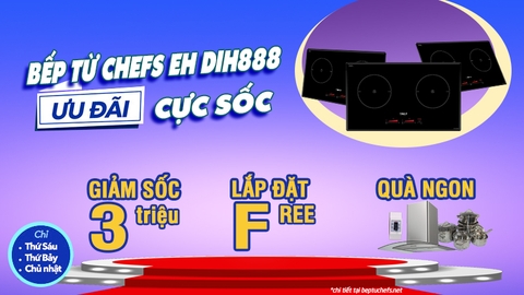 Bếp từ Chefs EH DIH888 giá đang tốt, giảm sốc 3 triệu