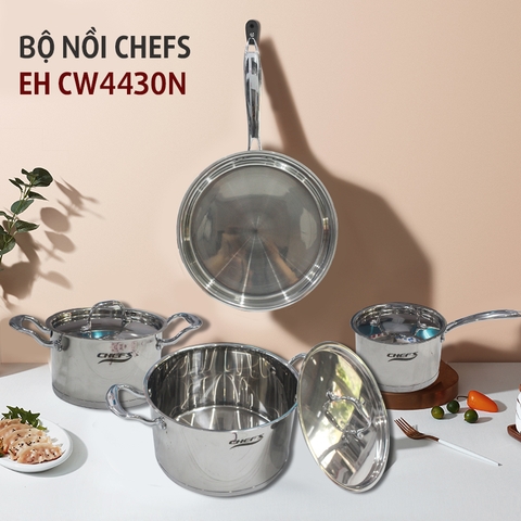 Bộ nồi Chefs 4 thay đổi giao diện, thay đổi chất liệu