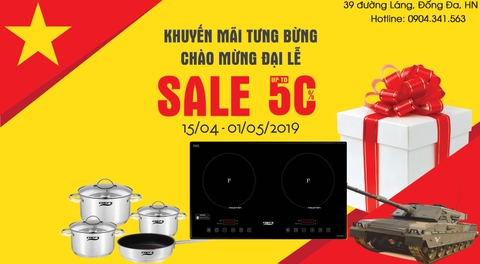 Ngày 30/4 - 1/5: Ngày vàng mua Bếp từ Chefs EH DIH321