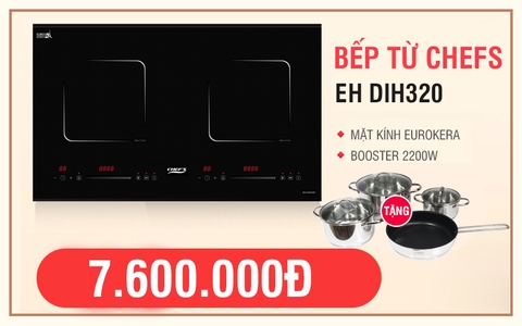 Tại sao bếp từ Chefs EH DIH320 sử dụng mặt kính EuroKera?