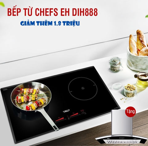 Mừng năm mới 2021, bếp từ Chefs EH DIH888 chỉ còn 13tr đồng