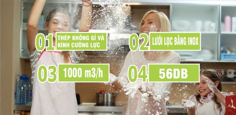 Đặc điểm nổi bật của Máy hút mùi Chefs EH R501E7