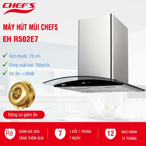 Thông báo HOT: Hút mùi Chefs EH R502E7 thay thế cho mẫu R501E7