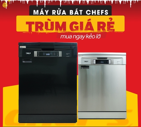 2 mẫu máy rửa bát Chefs giá rẻ đáng mua nhất