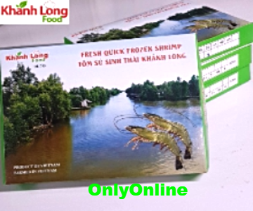 Tôm sú sạch, nguyên con , Cà Mau  - Size 30 thùng xanh