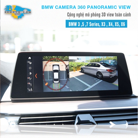 BMW camera 360 panoramic 3D view toàn cảnh