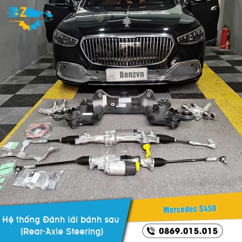 Đánh lái bánh sau Rear-axle steering Mercedes S450