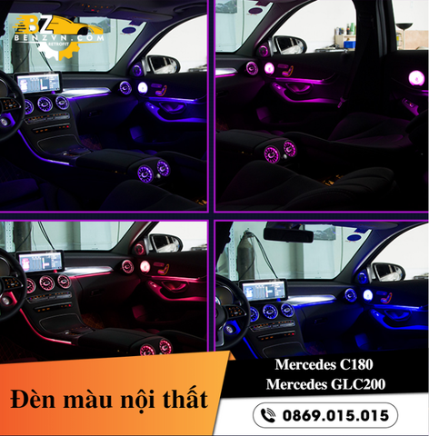 Đèn màu nội thất Ambient light cho xe C180, GLC200