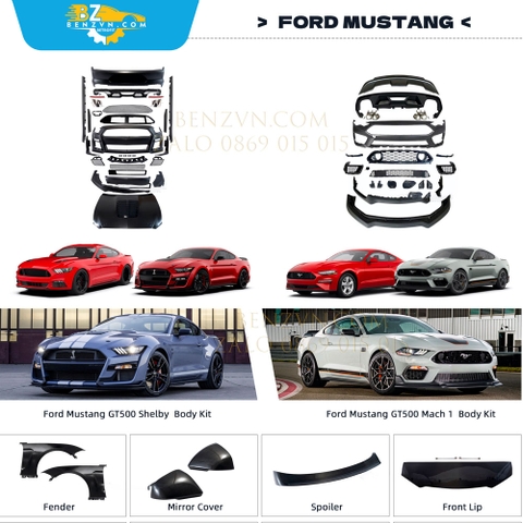 Nâng cấp body kit cho xe Ford Mustang