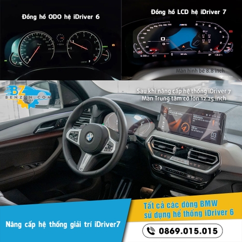 Nâng cấp hệ thống giải trí BMW iDirver 7 cho xe BMW iDriver 6