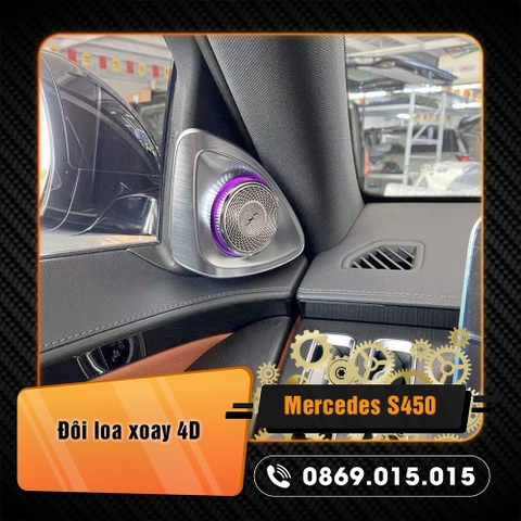 Loa xoay 4D chính hãng cho xe Mercedes S450 thế hệ mới