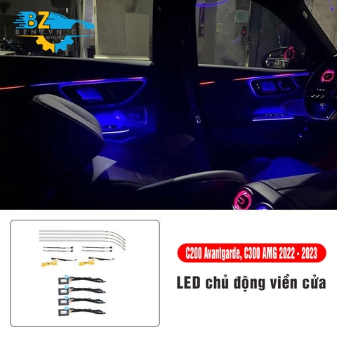 Dải LED gắn cánh cửa xe Mercedes C class 2022