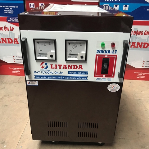 [2024] Ổn Áp Litanda 20KVA-LT Dải 150V ~ 250V Thế Hệ Mới 100% Dây Đồng