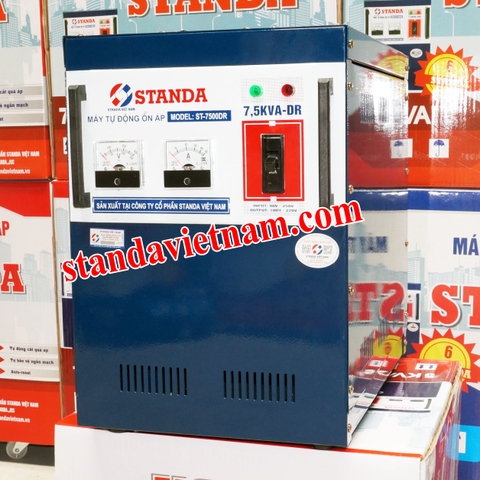 Ổn áp Standa 7,5KVA model 2018 | STANDA 7,5KVA DR dải 90-250V Litanda