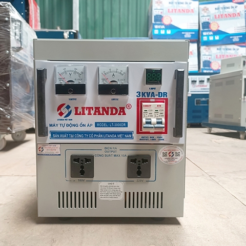 AVR 3KVA | Ổn Áp Litanda 3KVA Dải 90V~250V Dây Đồng 100% NEW