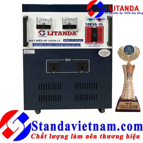 Máy Biến Áp Cách Ly 10KVA 1 Pha Litanda Dây Đồng 100% Nhập Khẩu Giá Rẻ