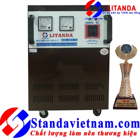 Biến Áp Cách Ly 20KVA 1 Pha Litanda Dây Đồng 100% Chống Giật An Toàn