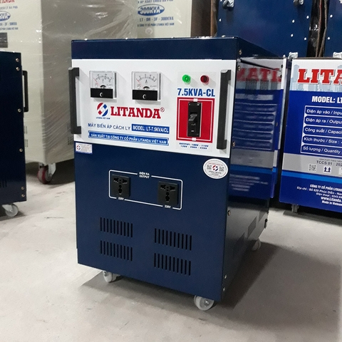 Biến Áp Cách Ly 7,5KVA 1 Pha LiTanda Dây Đồng Chồng Giật Cho Gia Đình