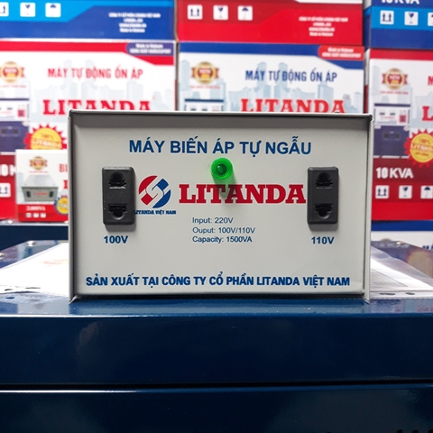 Biến Áp Tự Ngẫu Litanda 1500VA 1500W Đổi Nguồn 220V Ra 110V/ 100V